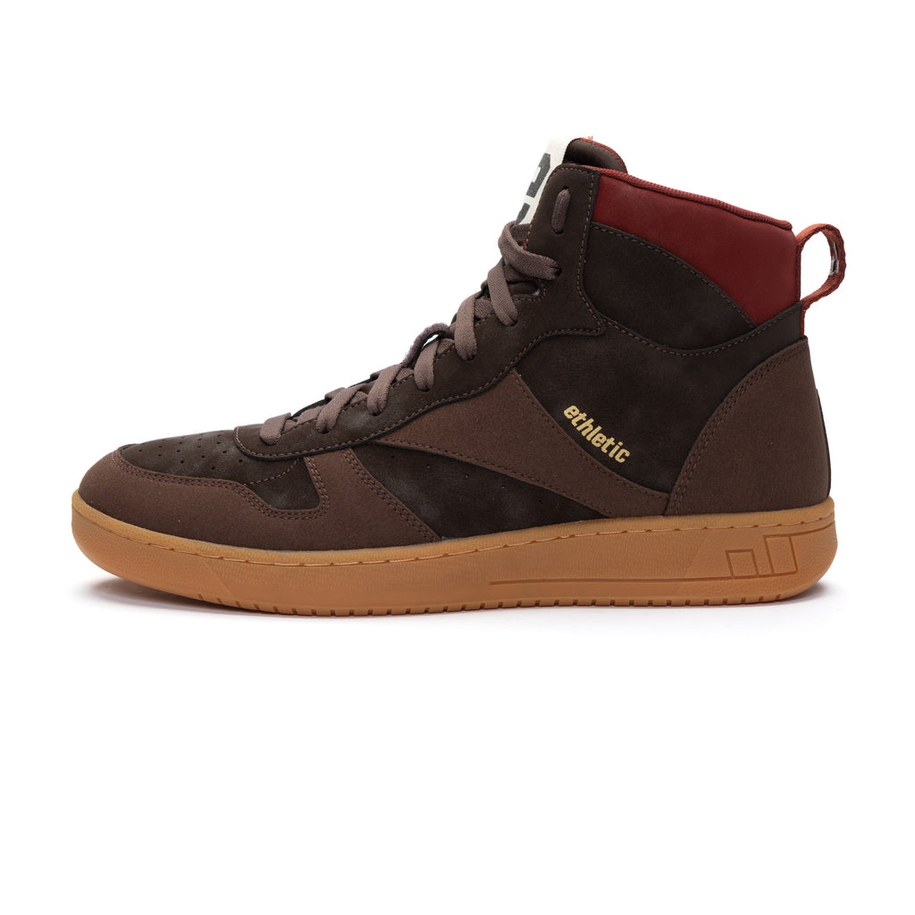 Carl Hi Cut Dark Brown | Brick Red