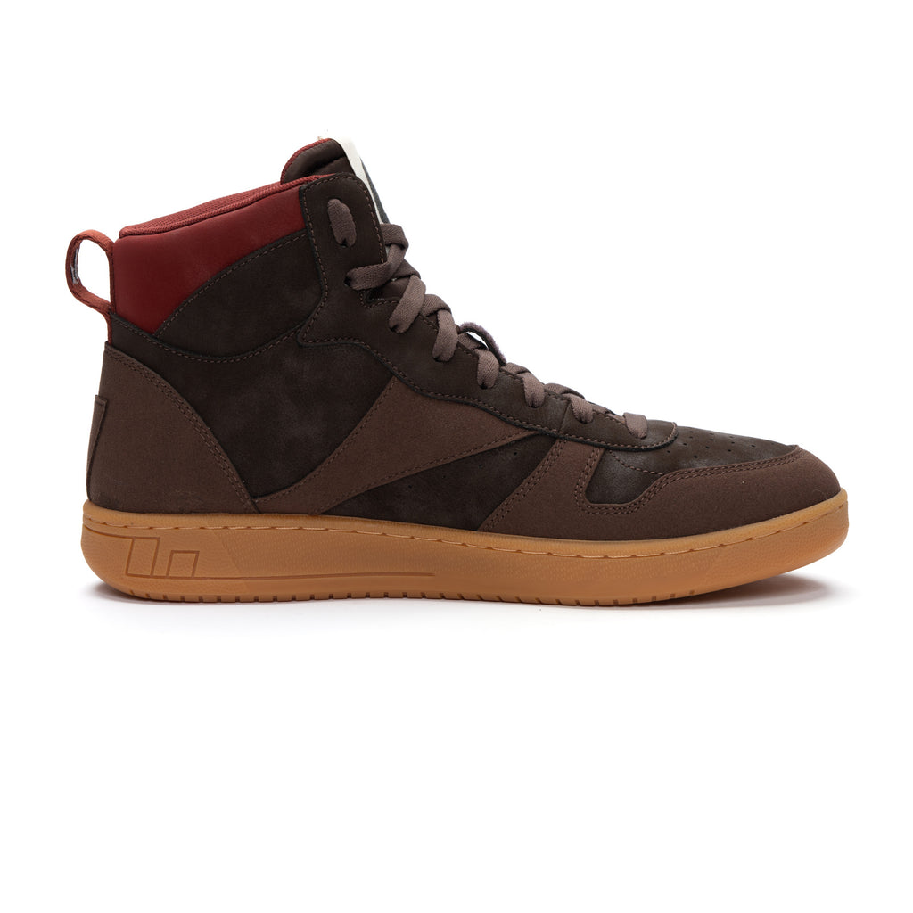 Carl Hi Cut Dark Brown | Brick Red