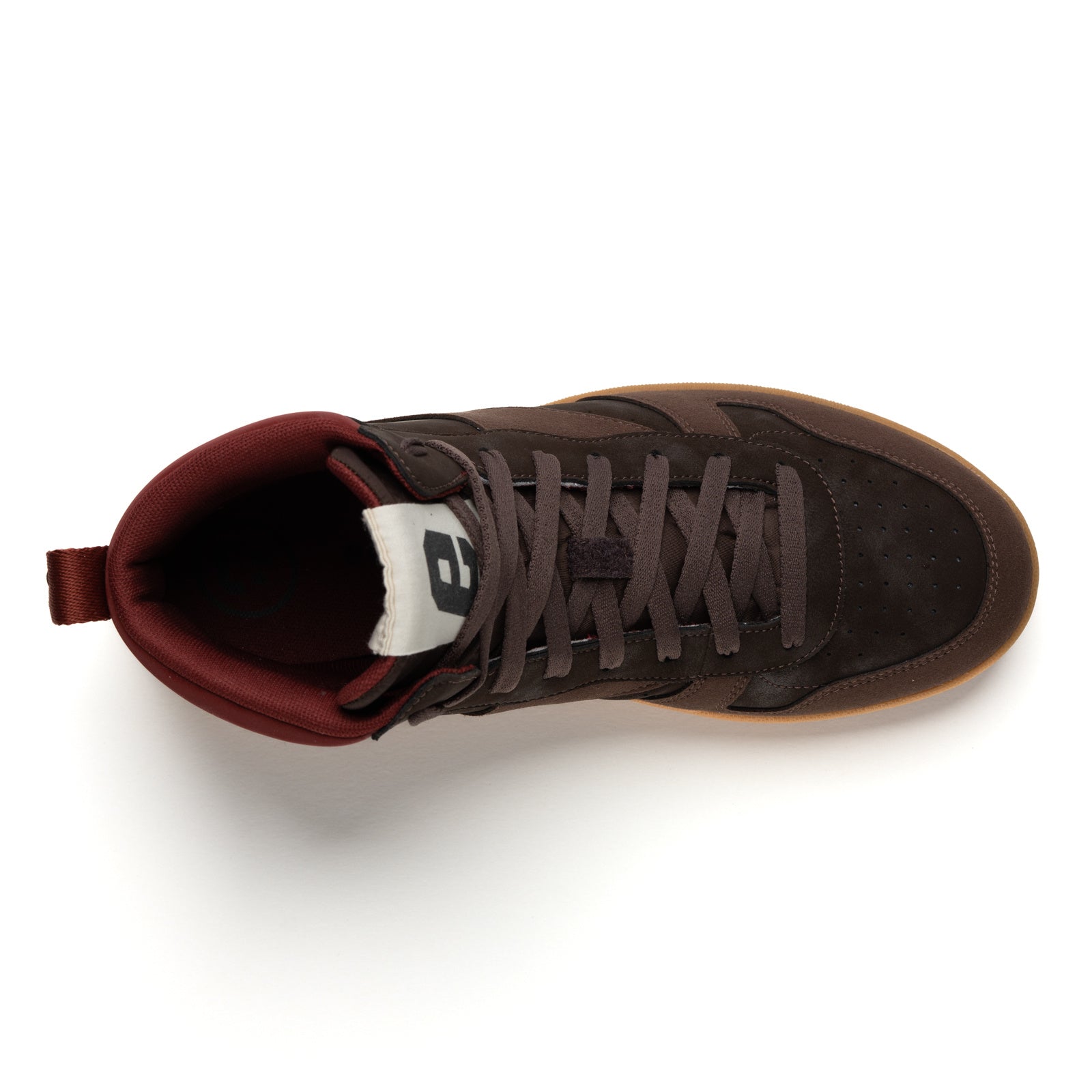 Carl Hi Cut Dark Brown | Brick Red