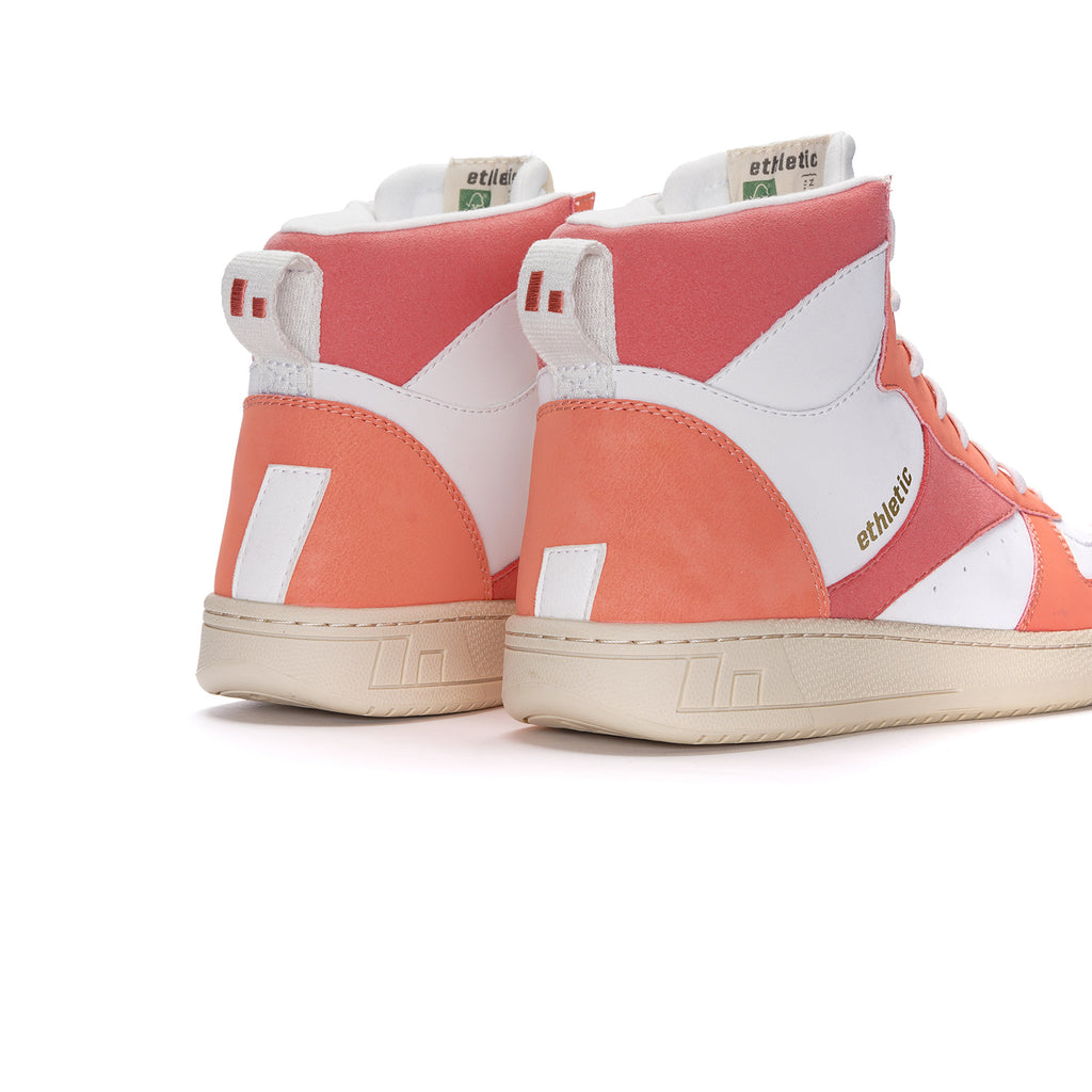 Carl Hi  Cut Bleached Orange | Just White