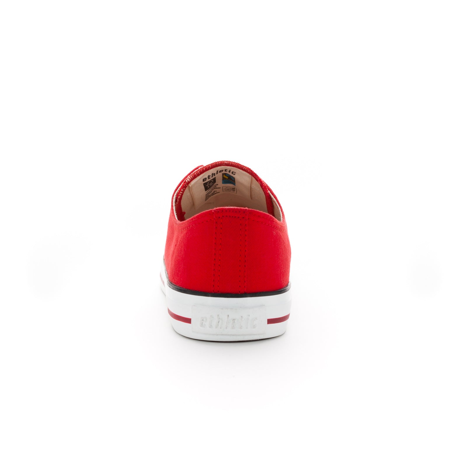 Fair Trainer White Cap Lo Cut Cranberry Red | Just White