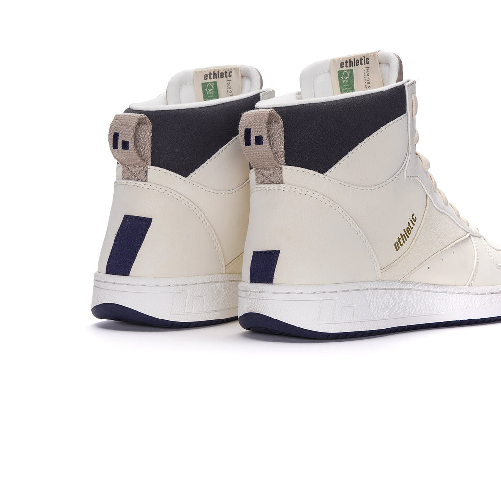 Carl Hi  Cut Bleached Sand | Pewter Grey