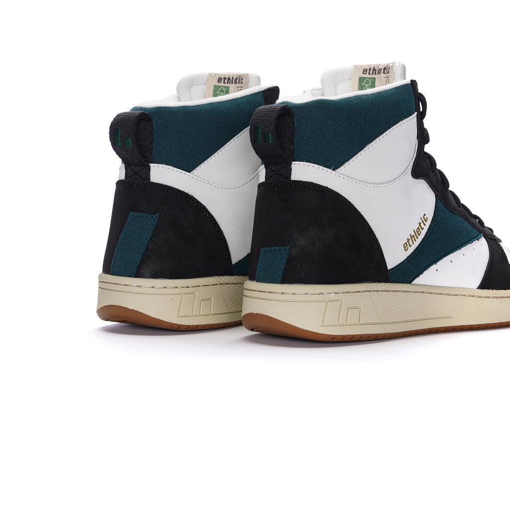Carl Hi  Cut Chalk White | Fir Tree Green