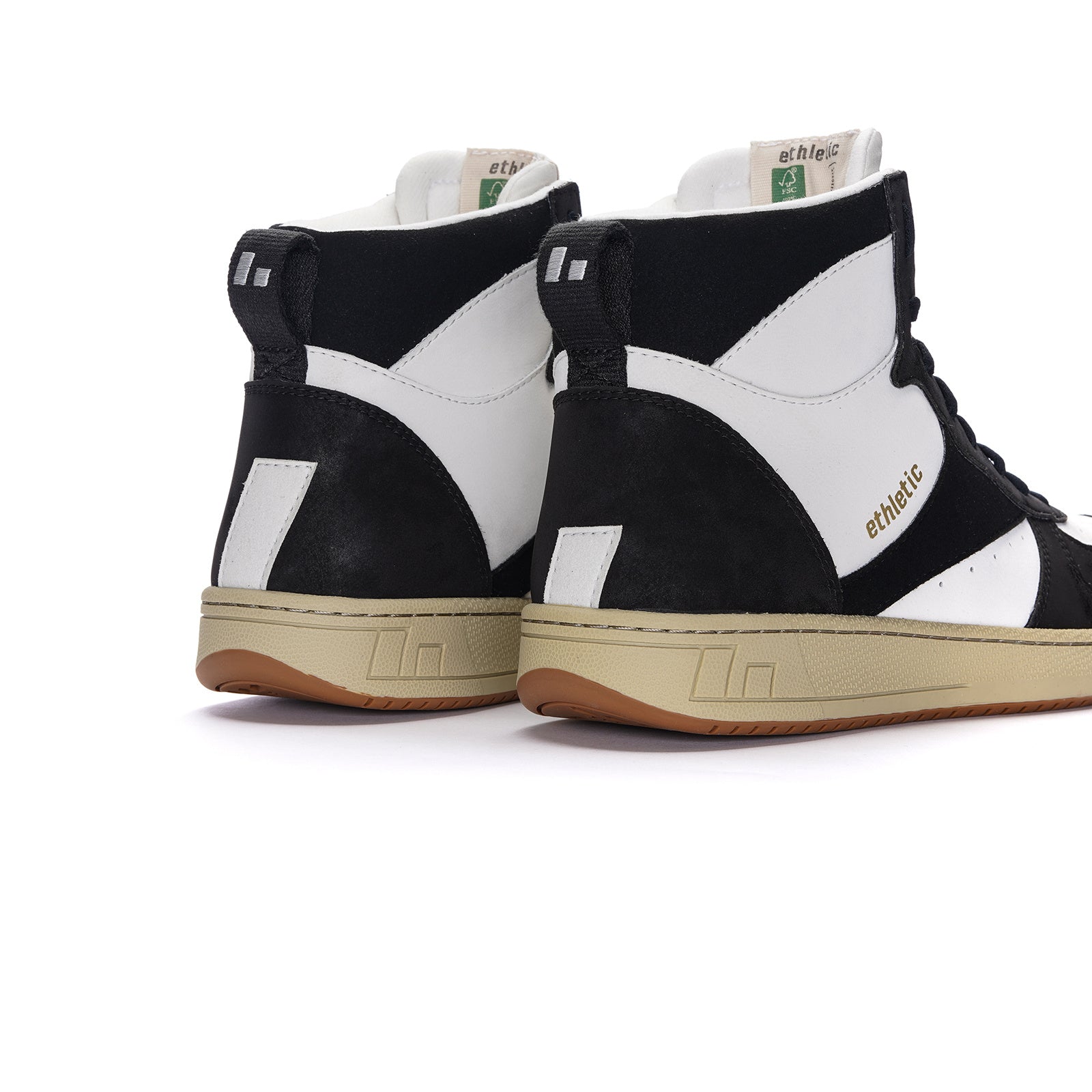 Carl Hi  Cut Chalk White | Jet Black