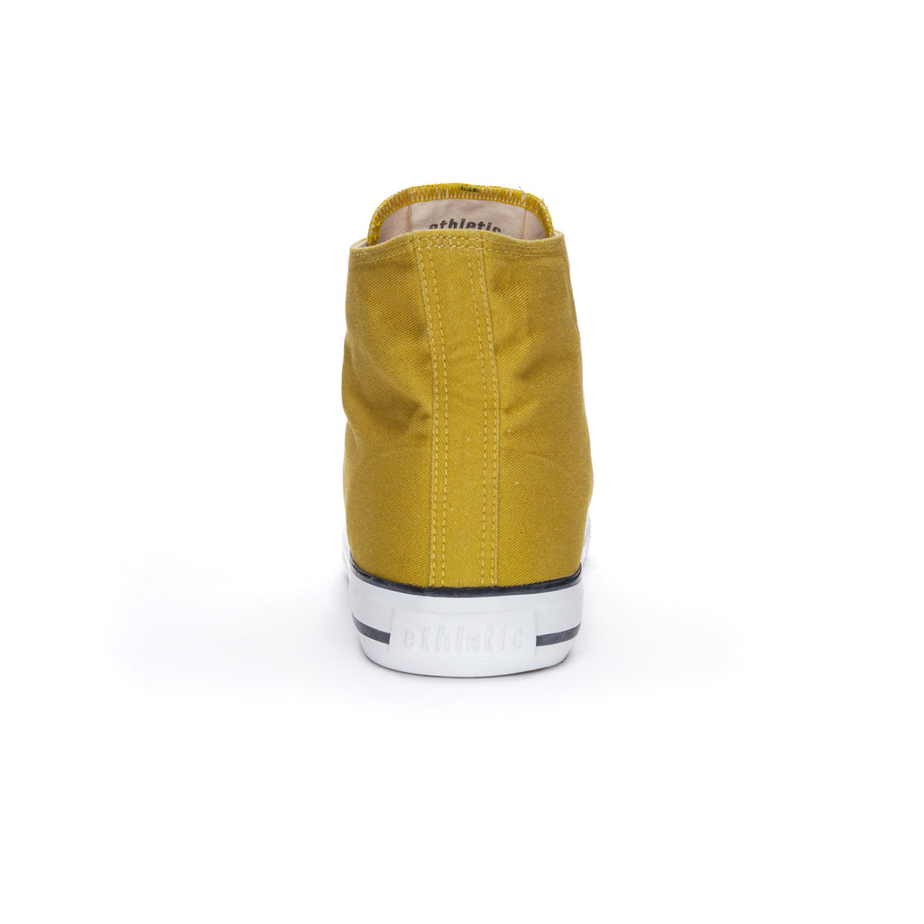 Fair Trainer White Cap Hi Cut Mustard Yellow P | Just White