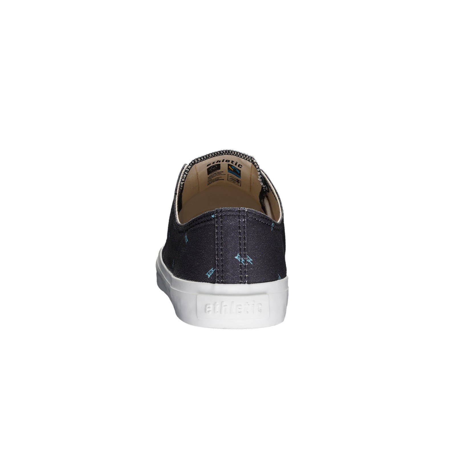 Fair Trainer White Cap Lo Cut Snow Leopard Blue | Just White