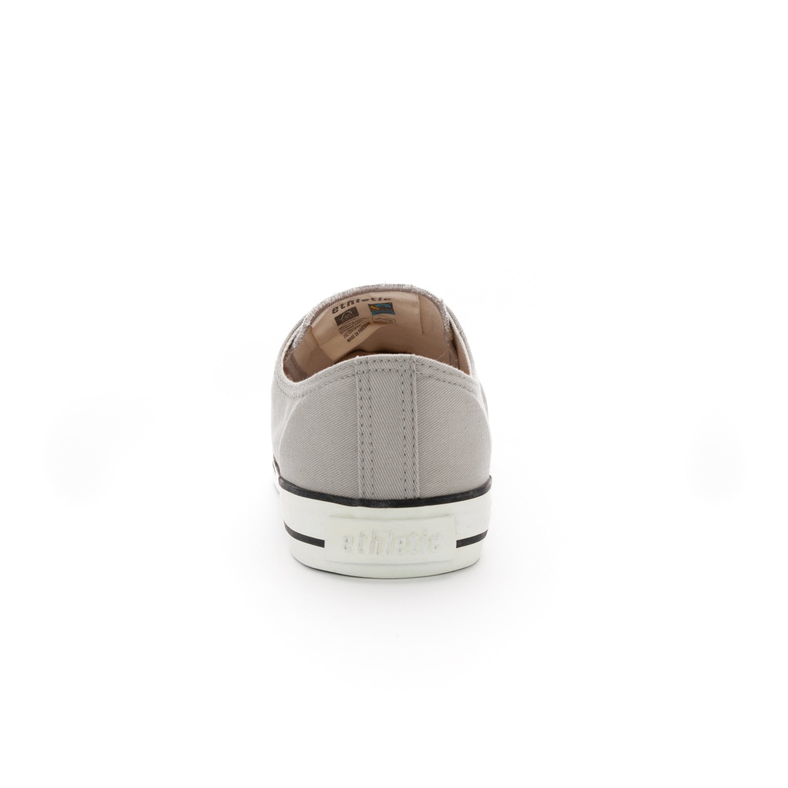 Fair Trainer White Cap Lo Cut Urban Grey | Just White