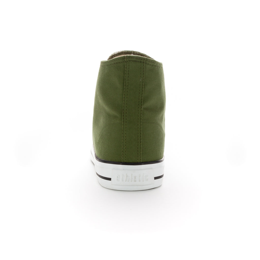 Fair Trainer White Cap Hi Cut Camping Green | Just White