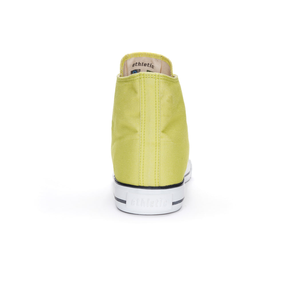 Fair Trainer White Cap Hi Cut Lime Yellow P | Just White