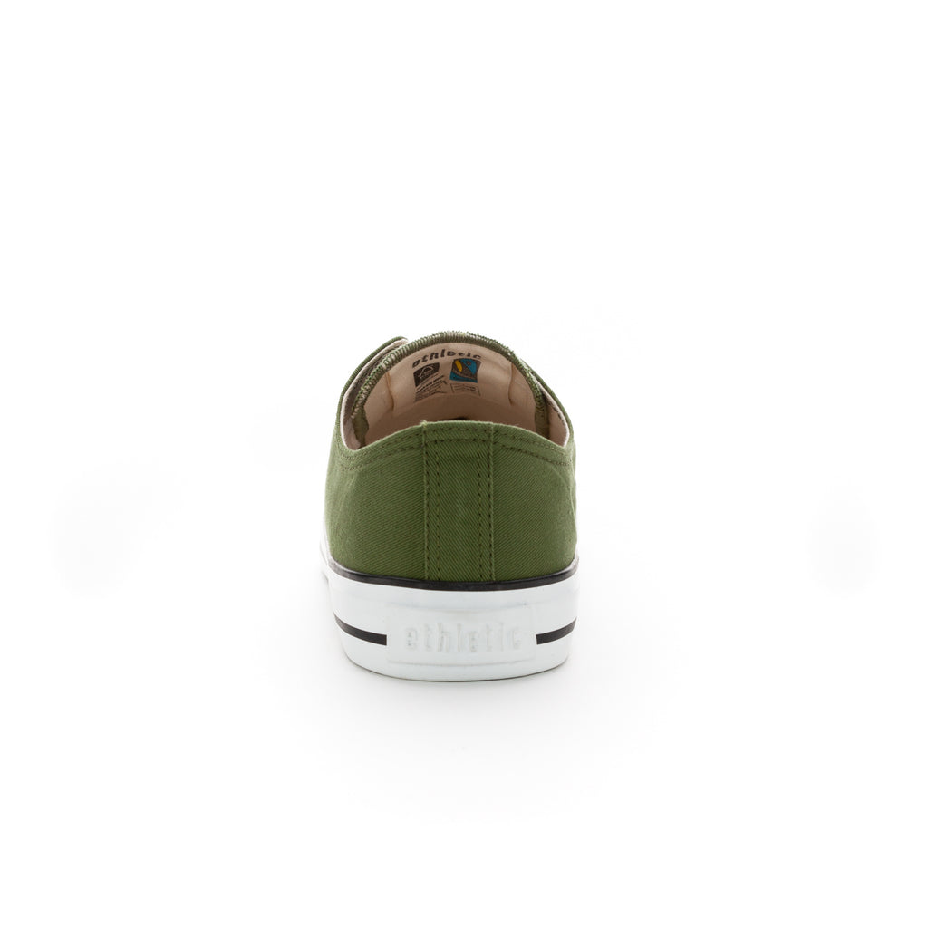 Fair Trainer White Cap Lo Cut Camping Green | Just White