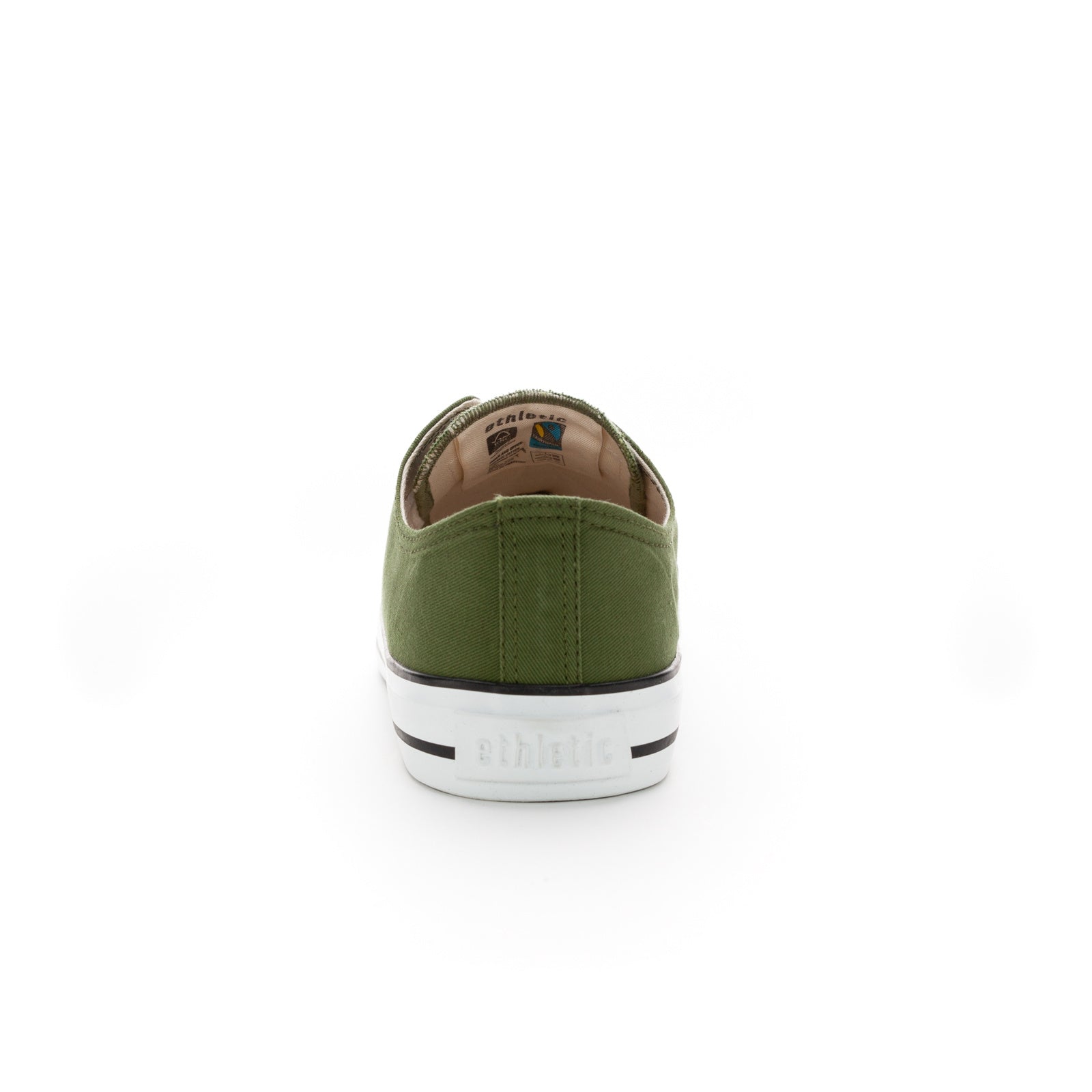 Fair Trainer White Cap Lo Cut Camping Green | Just White