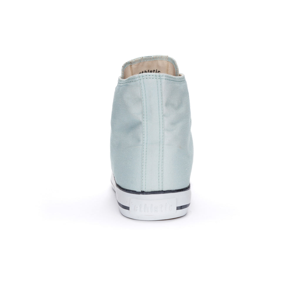 Fair Trainer White Cap Hi Cut Light Aqua Green P | Just White