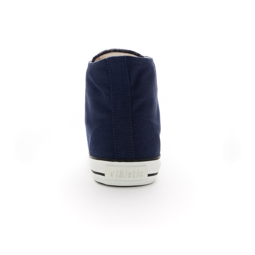 Fair Trainer White Cap Hi Cut Ocean Blue | Just White