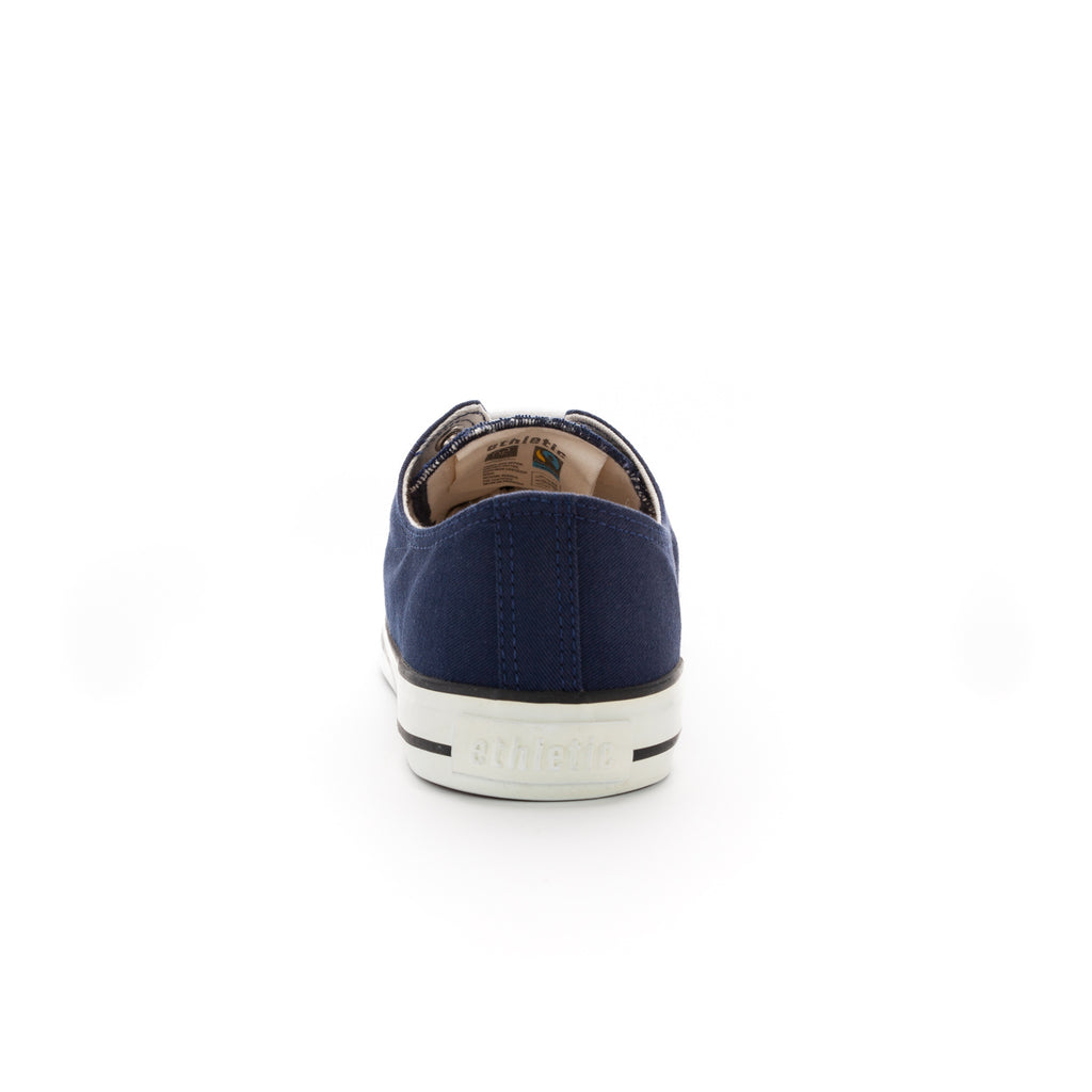 Fair Trainer White Cap Lo Cut Ocean Blue | Just White