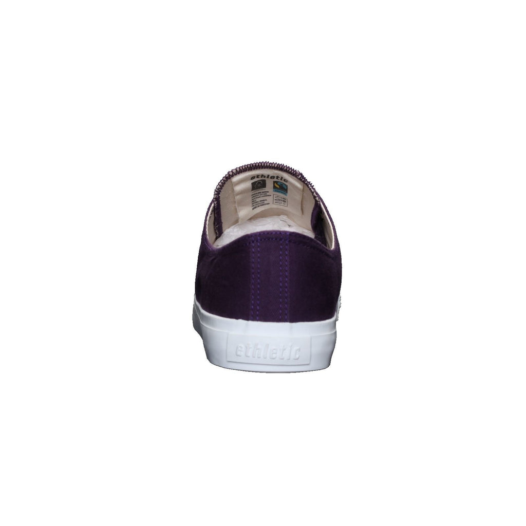 Fair Trainer White Cap Lo Cut Grape Velvet | Just White