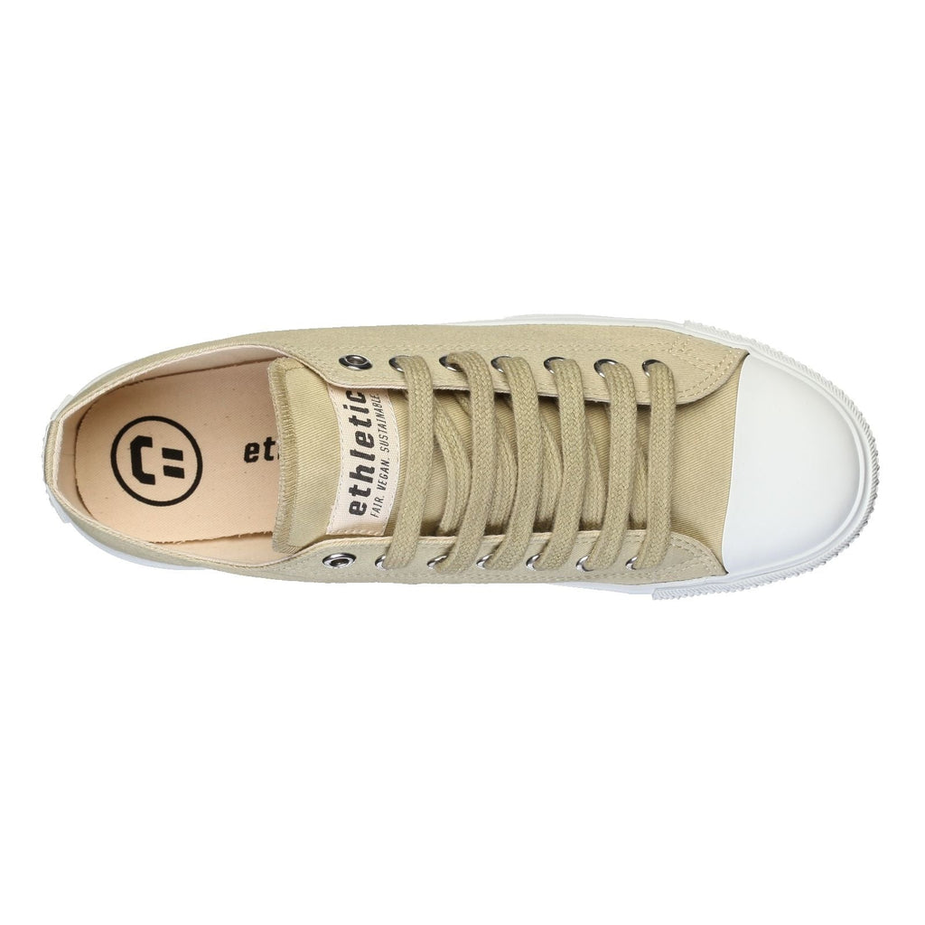 Fair Trainer White Cap Lo Cut Sage Velvet | Just White