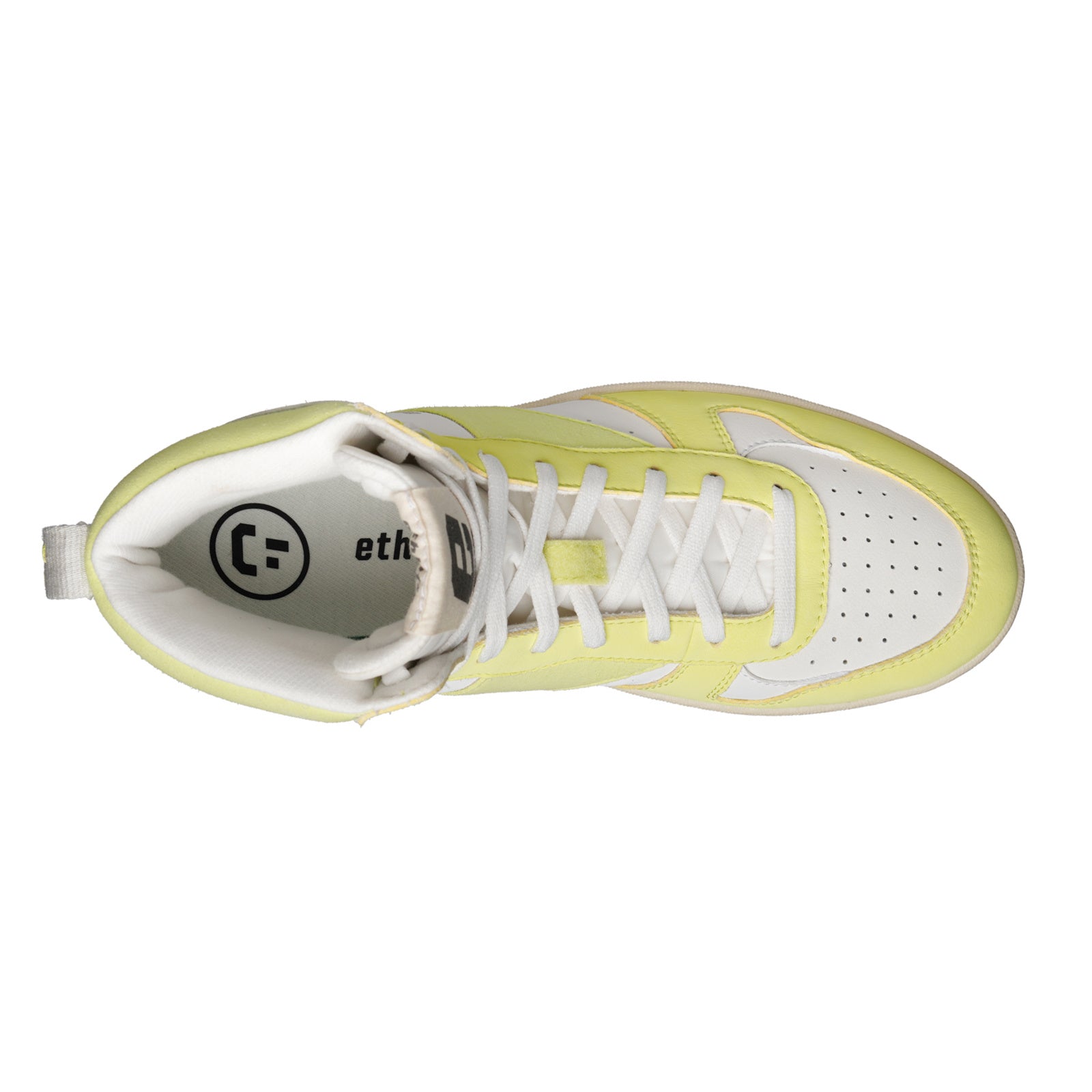 Carl Hi  Cut Lime Yellow | Just White