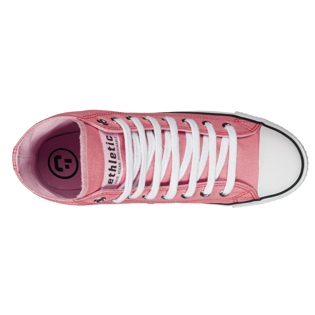 Fair Trainer White Cap Hi Cut Strawberry Pink P | Just White