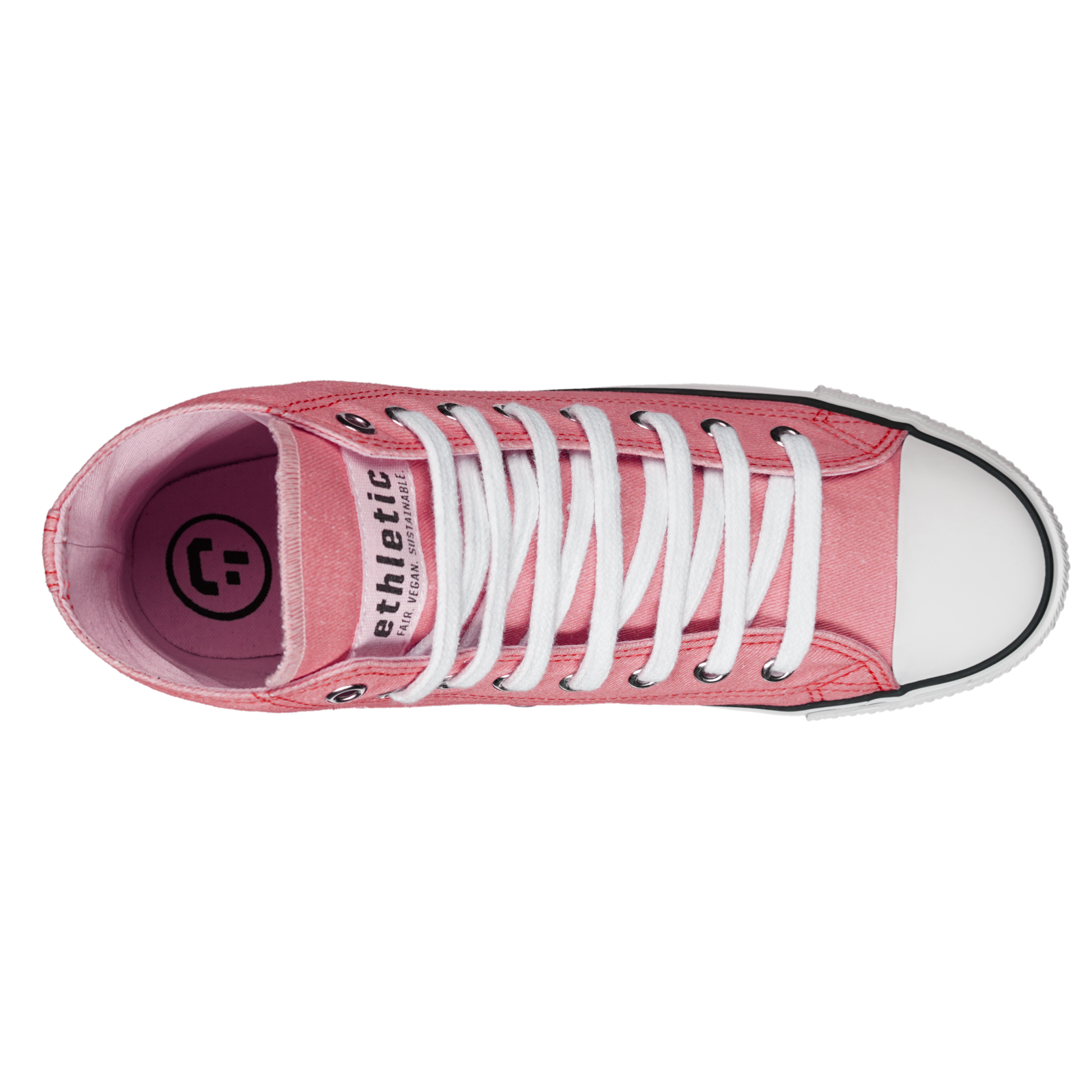 Fair Trainer White Cap Hi Cut Strawberry Pink P | Just White
