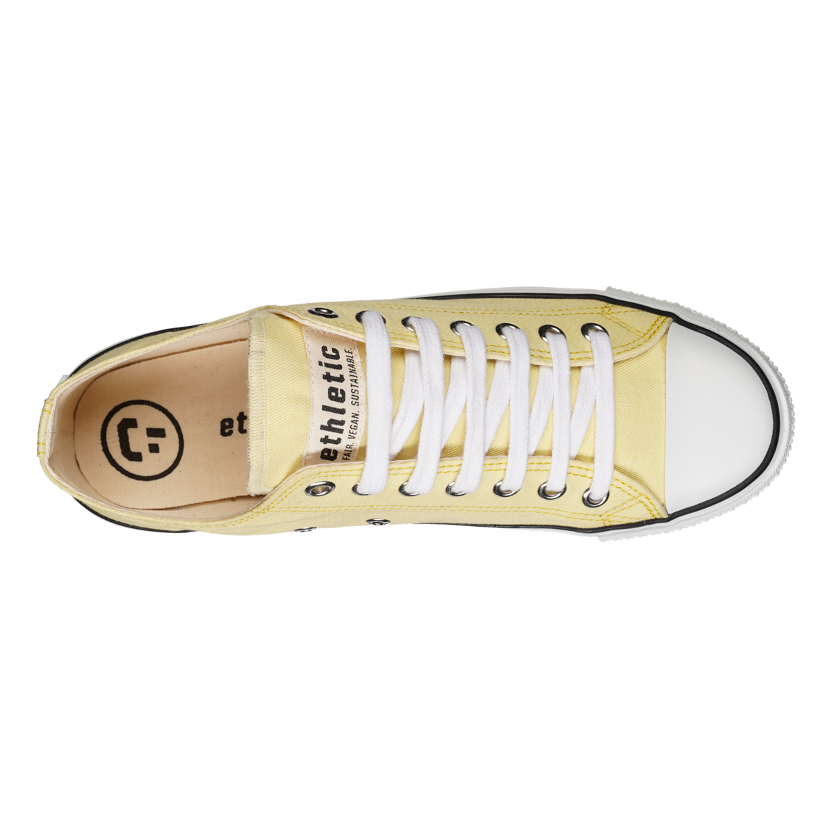 Fair Trainer White Cap Lo Cut Watersign Yellow | Just White