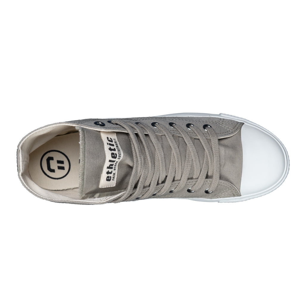 Fair Trainer White Cap Hi Cut Frozen Olive | Just White