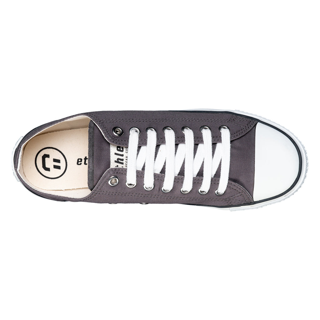Fair Trainer White Cap Lo Cut Pewter Grey | Just White