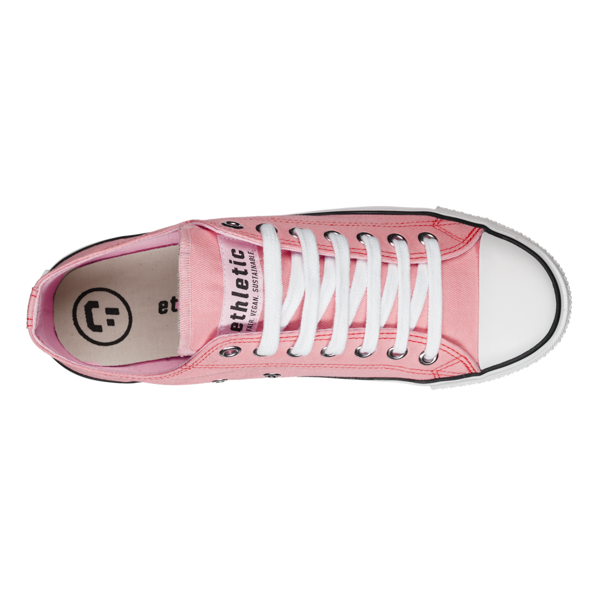Fair Trainer White Cap Lo Cut Strawberry Pink P | Just White