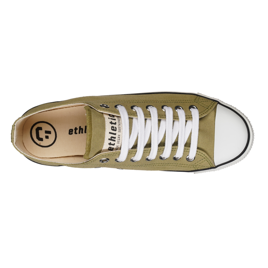Fair Trainer White Cap Lo Cut Watersign Green | Just White
