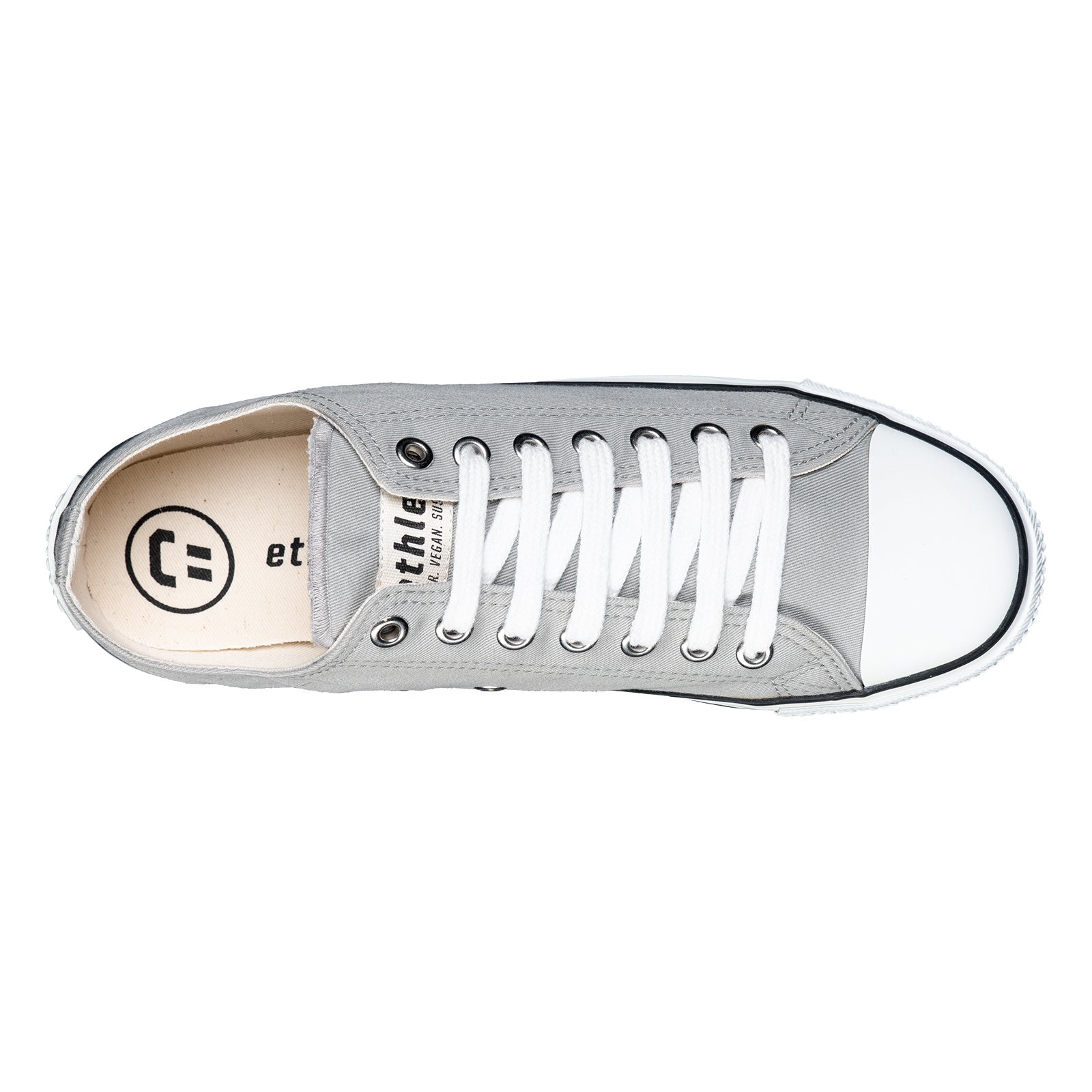 Fair Trainer White Cap Lo Cut Urban Grey | Just White