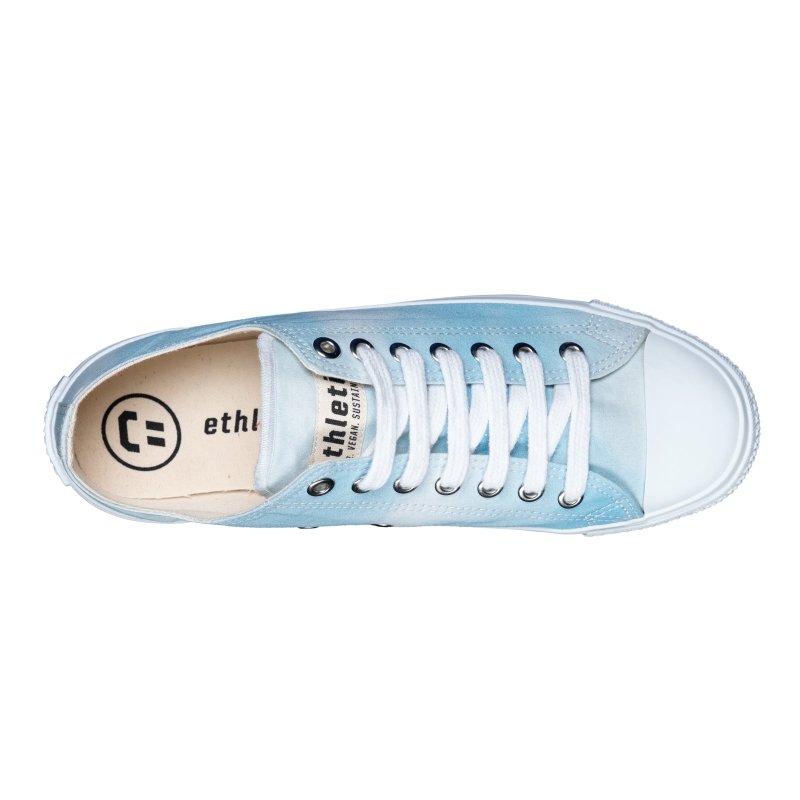 Fair Trainer White Cap Lo Cut Summer Sky | Just White