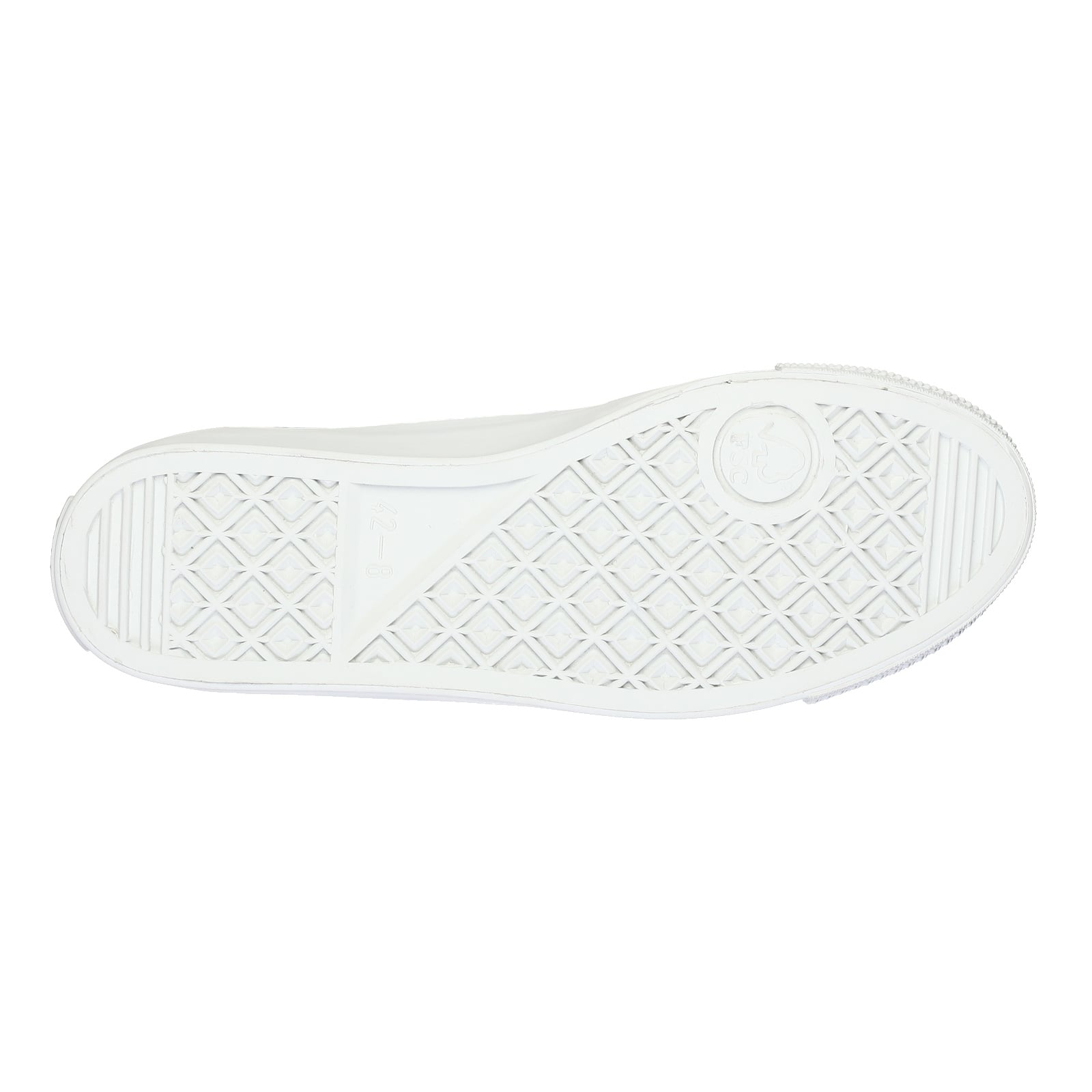 Fair Trainer White Cap Lo Cut Snow Leopard Blue | Just White