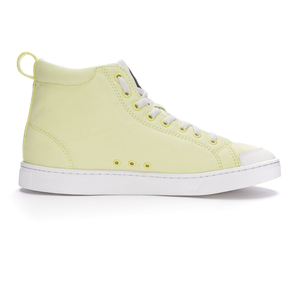 Fair Trainer Active Hi Cut Lime Yellow | Just White