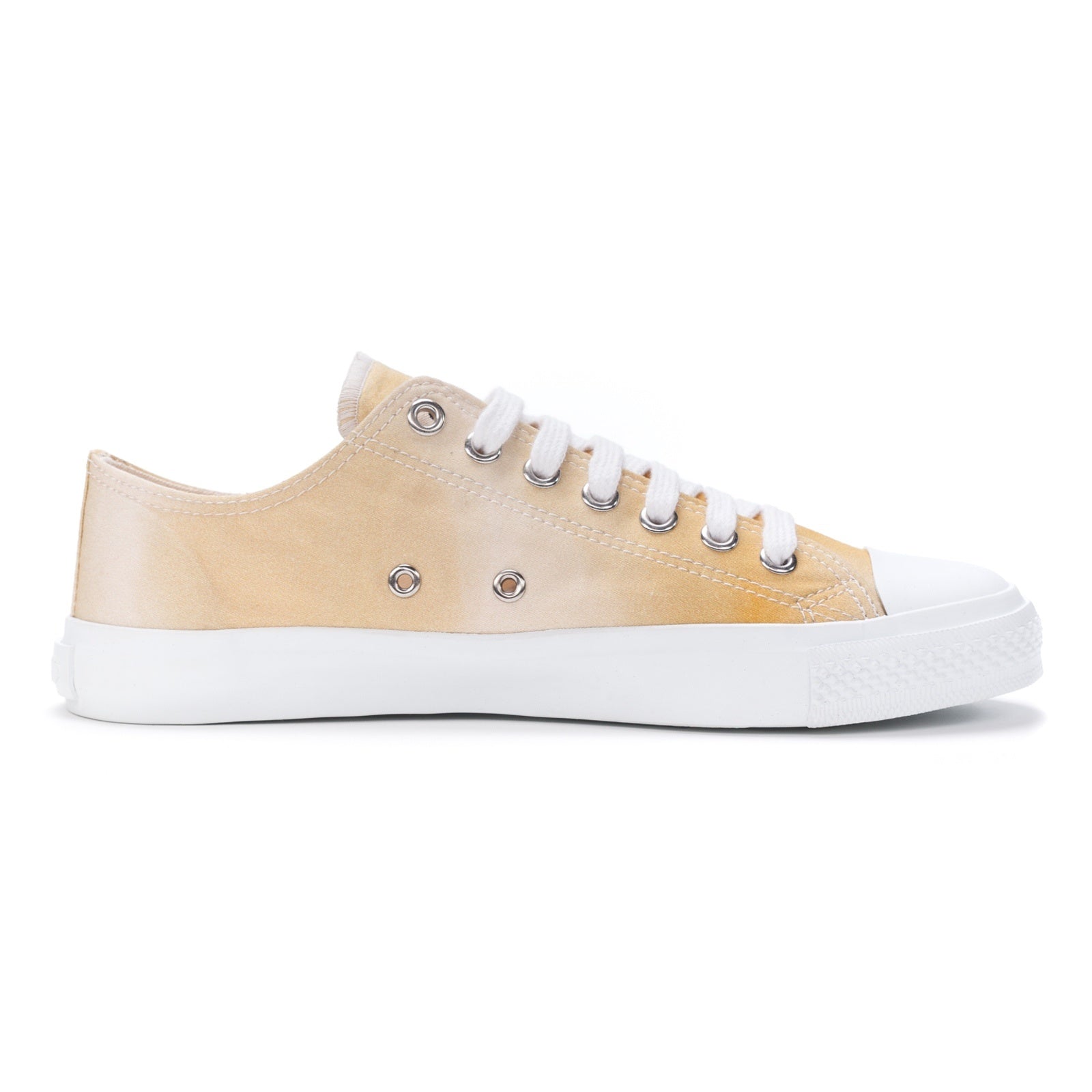 Fair Trainer White Cap Lo Cut Golden Shine | Just White