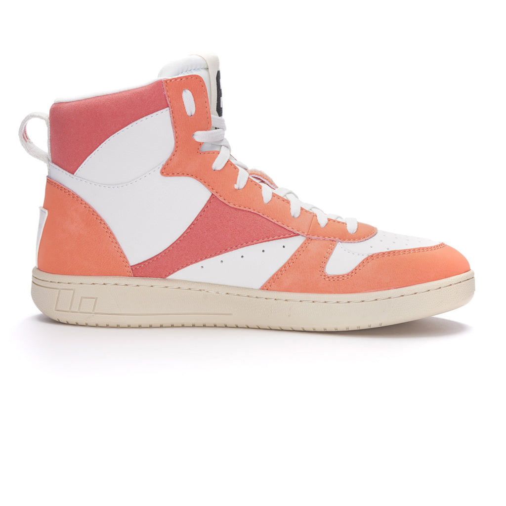 Carl Hi  Cut Bleached Orange | Just White