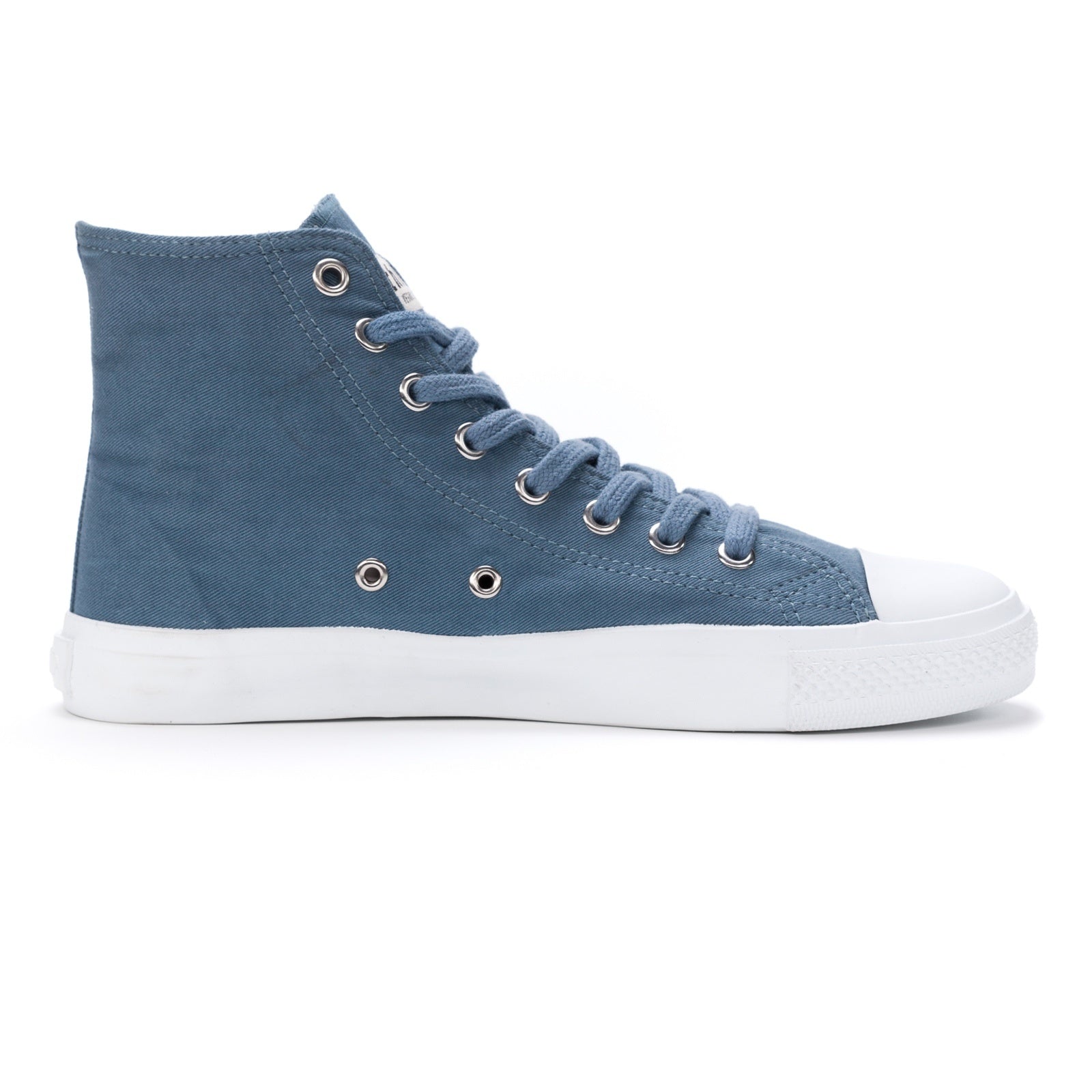 Fair Trainer White Cap Hi Cut Workers Blue | Just White