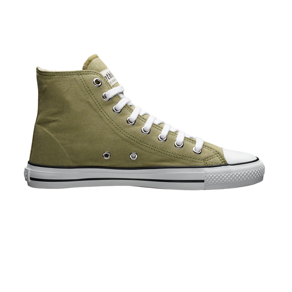Fair Trainer White Cap Hi Cut Watersign Green | Just White