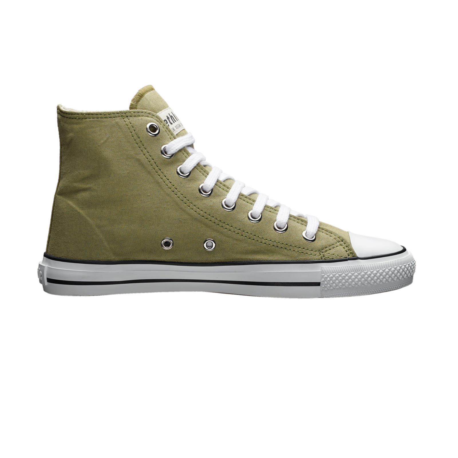 Fair Trainer White Cap Hi Cut Watersign Green | Just White