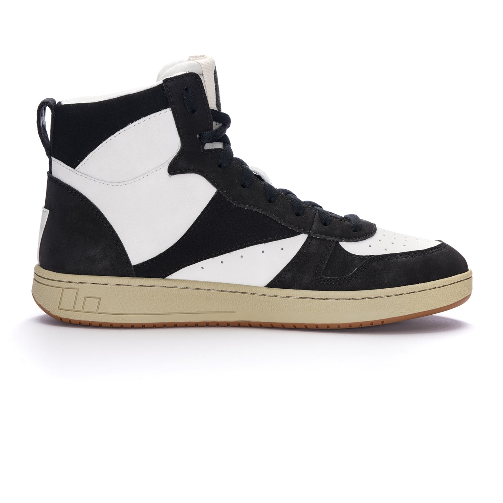 Carl Hi  Cut Chalk White | Jet Black