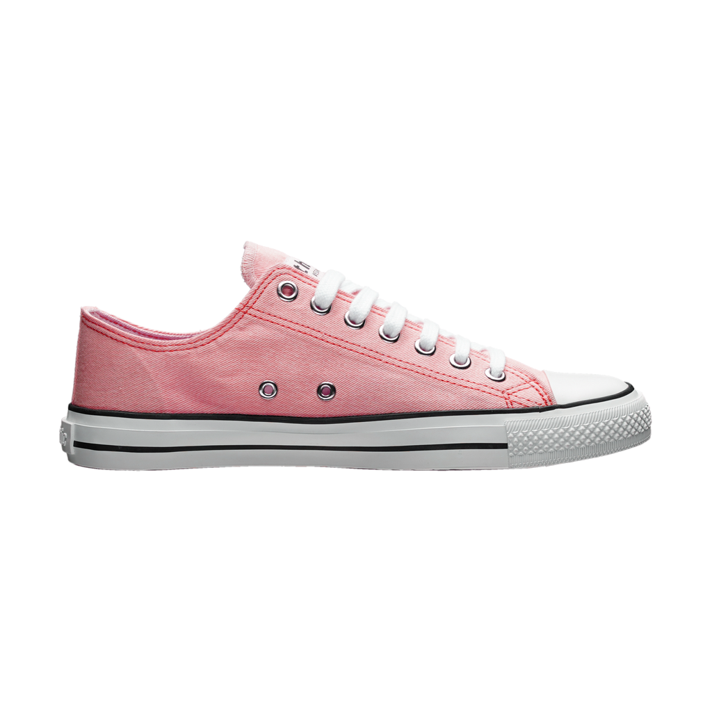 Fair Trainer White Cap Lo Cut Strawberry Pink P | Just White