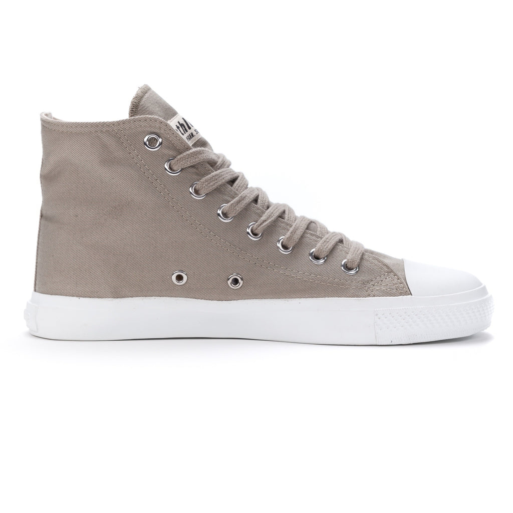 Fair Trainer White Cap Hi Cut Frozen Olive | Just White