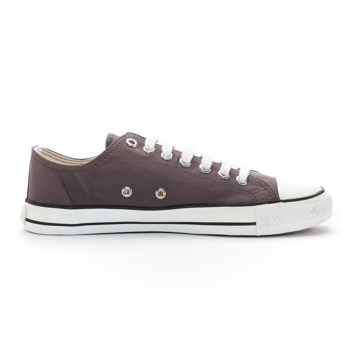 Fair Trainer White Cap Lo Cut Pewter Grey | Just White