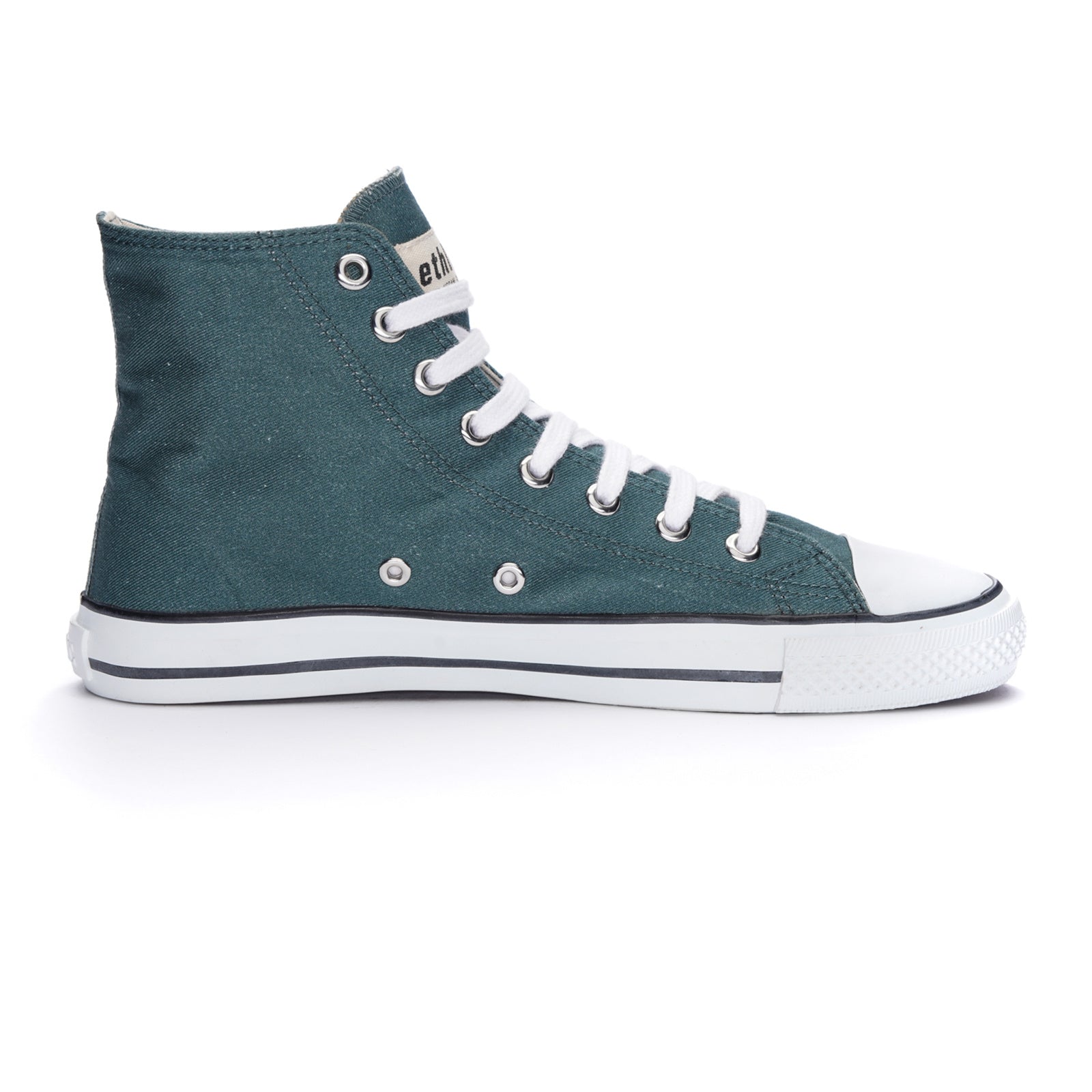 Fair Trainer White Cap Hi Cut Fir Tree Green P | Just White