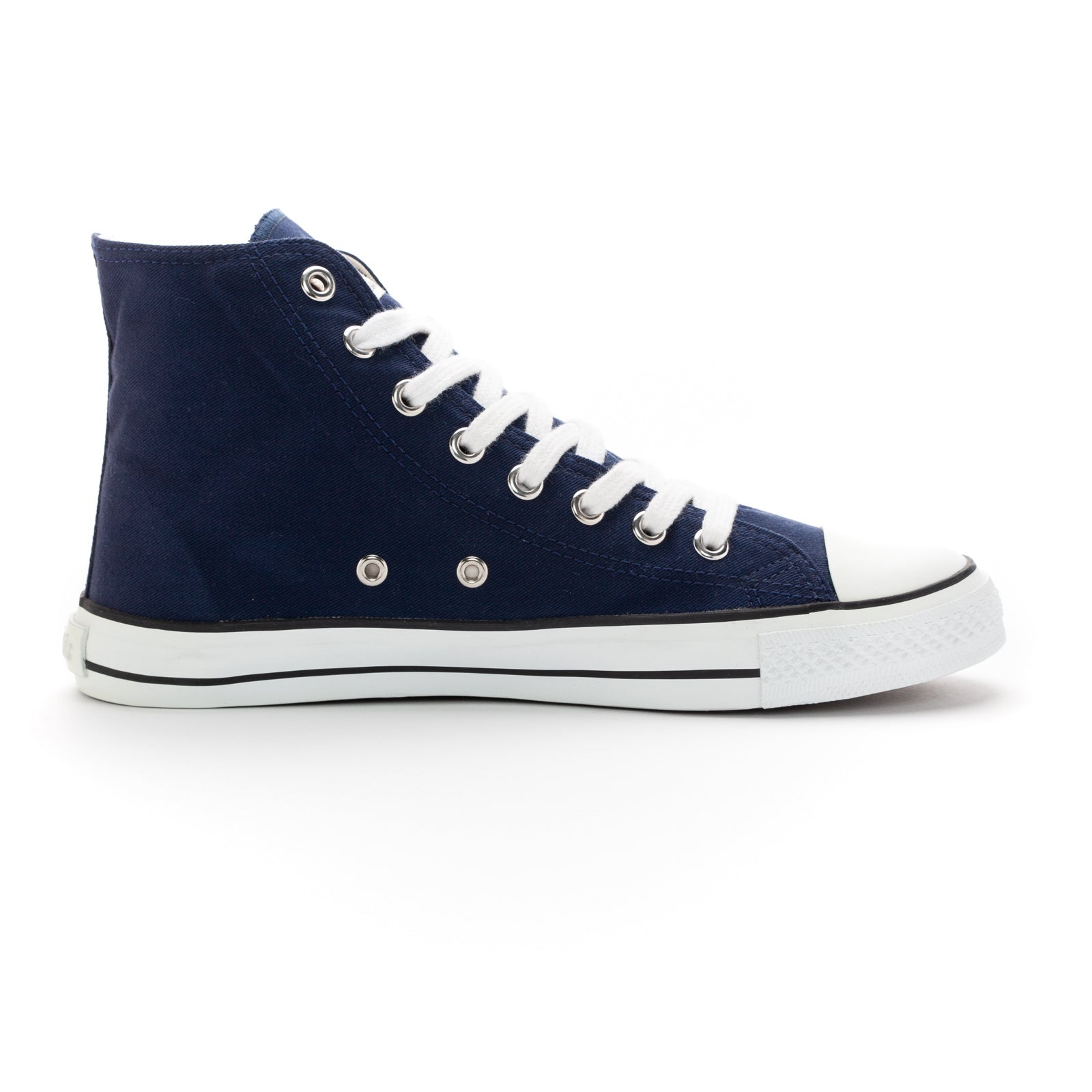 Fair Trainer White Cap Hi Cut Ocean Blue | Just White