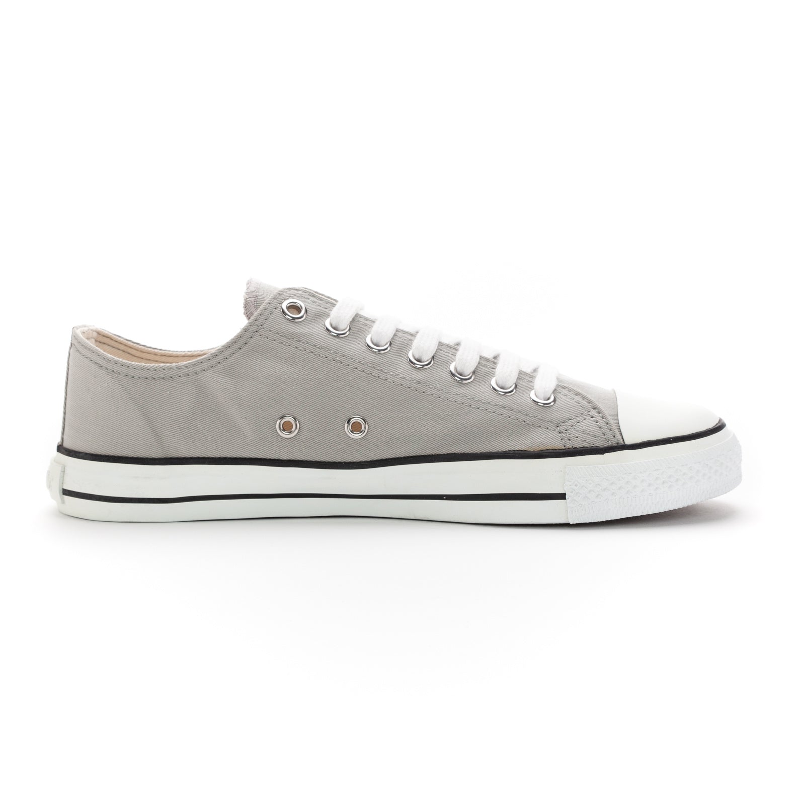 Fair Trainer White Cap Lo Cut Urban Grey | Just White