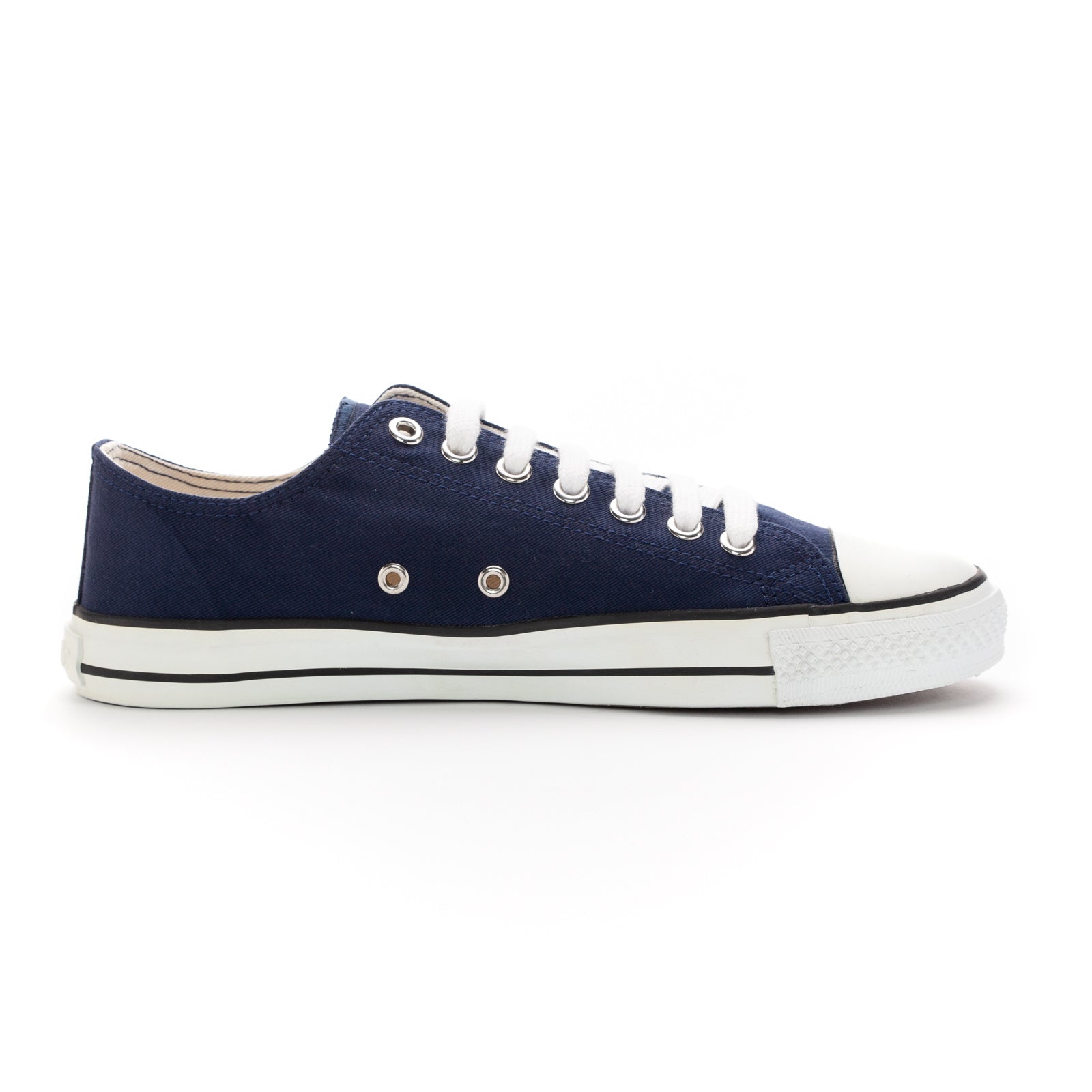 Fair Trainer White Cap Lo Cut Ocean Blue | Just White