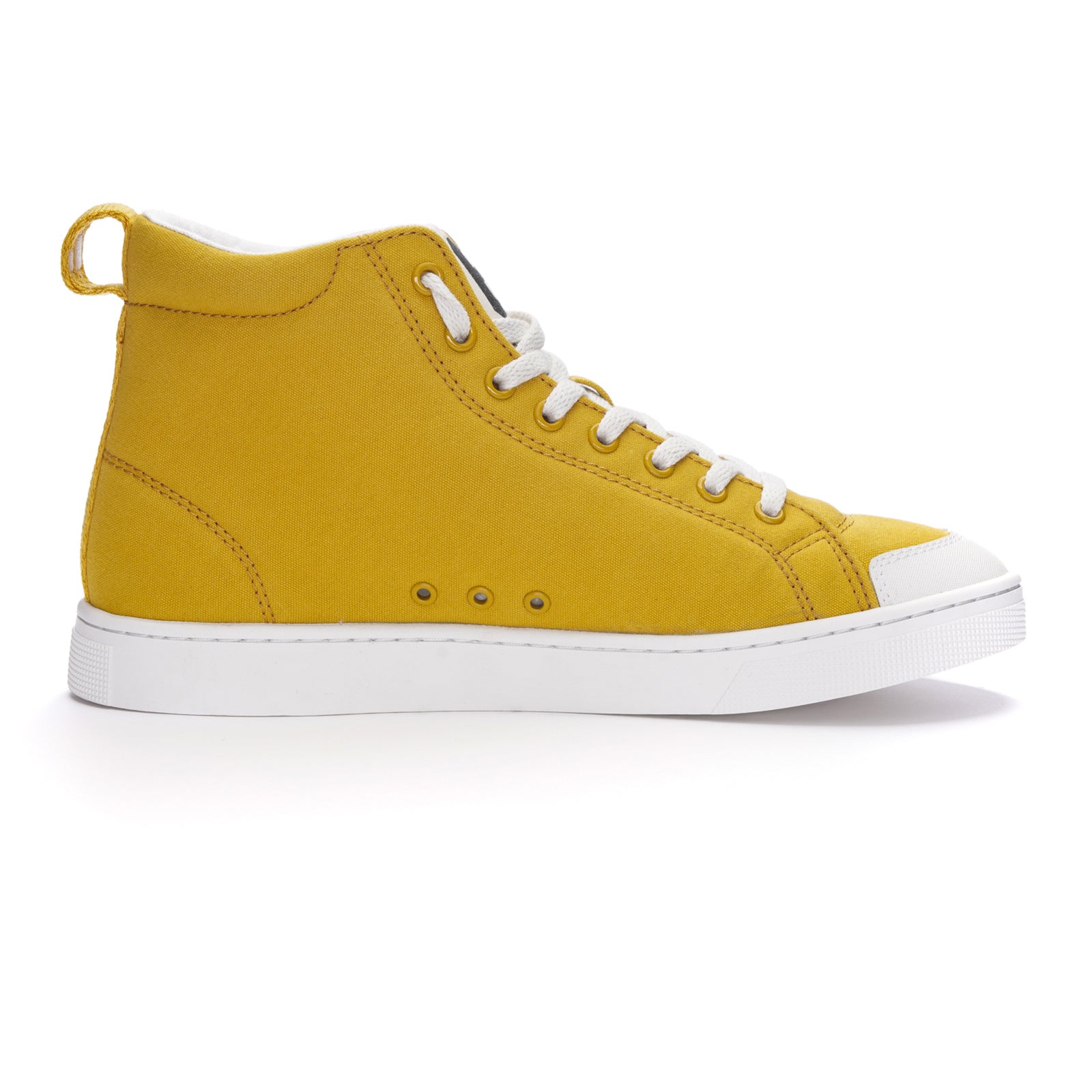 Fair Trainer Active Hi Cut Mustard Yellow | Just White