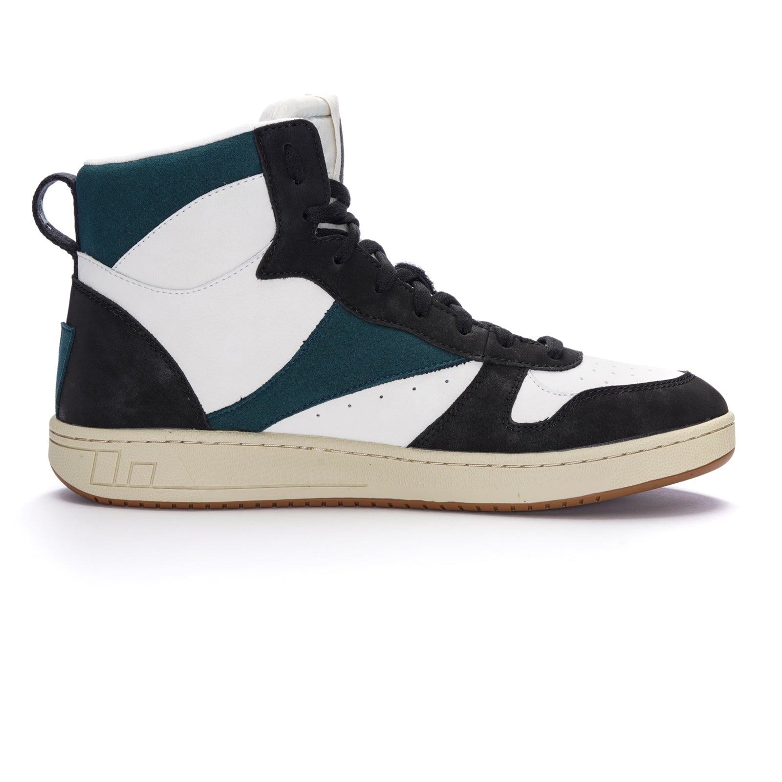 Carl Hi  Cut Chalk White | Fir Tree Green