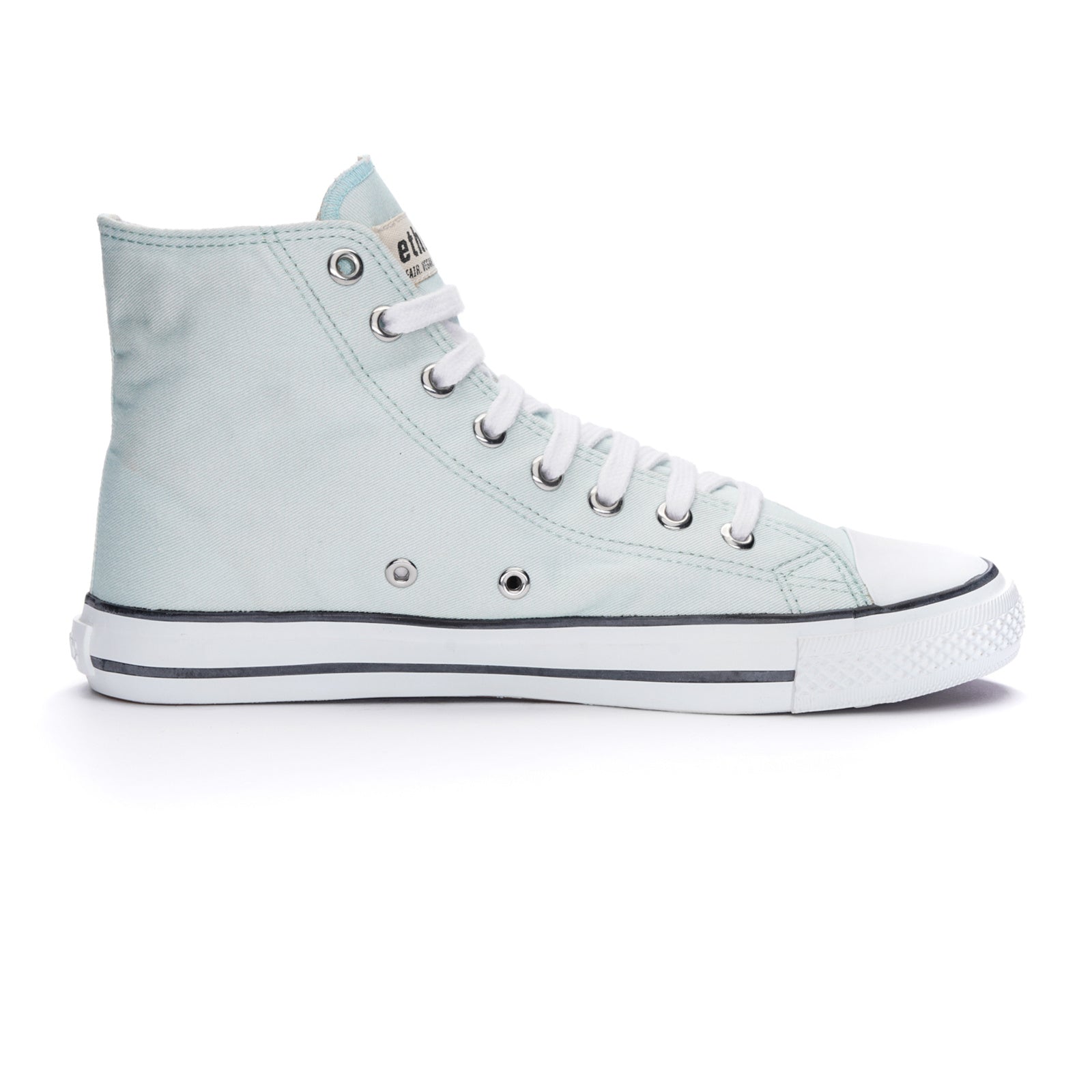 Fair Trainer White Cap Hi Cut Light Aqua Green P | Just White
