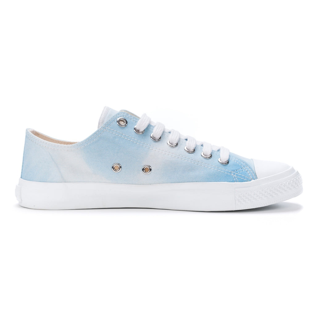 Fair Trainer White Cap Lo Cut Summer Sky | Just White
