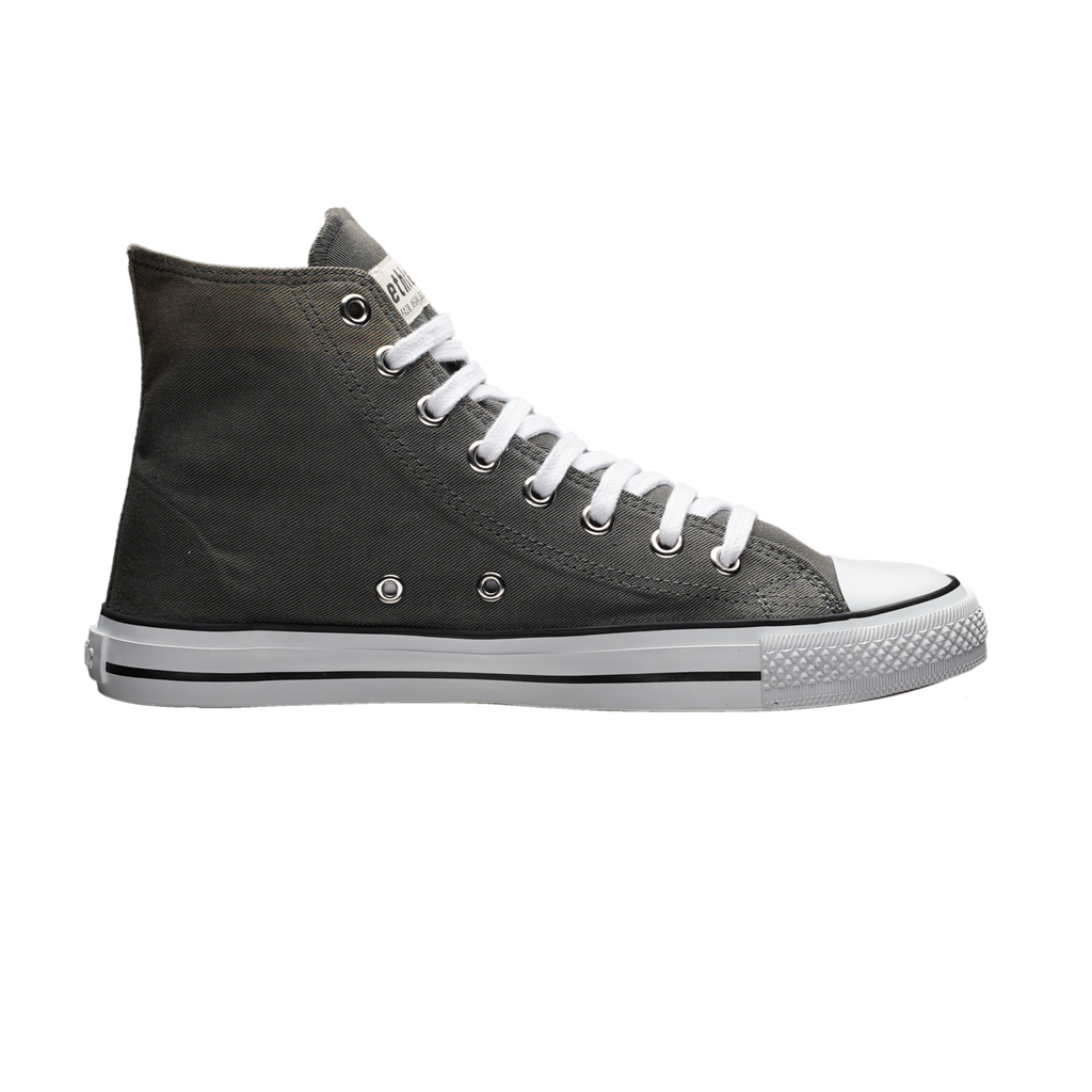 Fair Trainer White Cap Hi Cut Donkey Grey | Just White